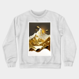 Paper quilling - Golden mountains ! Crewneck Sweatshirt